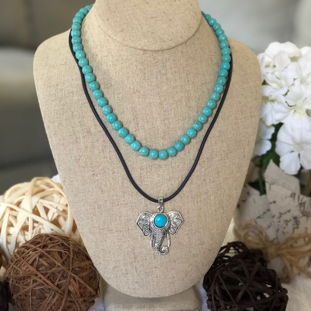 Pair of Turquoise Necklace